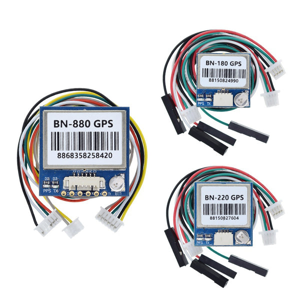 BN220 BN180 BN880 3V 5V TTL Level GNSS Module GPS for GLONASS Dual GPS Module Antenna Built in FLASH BN220 BN880