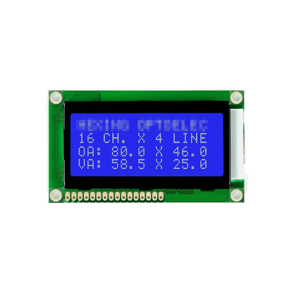 Wholesale 16x4 Blue STN LCD Display Module Small Size 1604 16X4 Character Type 8 Bit Parallel 5V 16 Pin 16X4 Lcd Photo